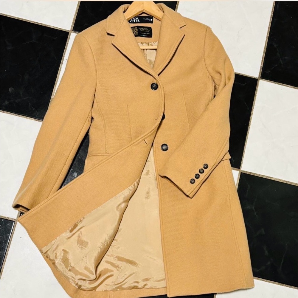 Zara Women's Camel Trench Coat